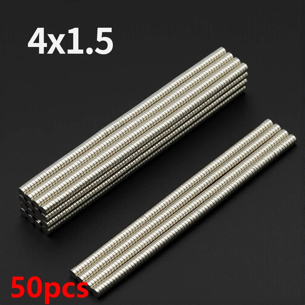 A collection of 50 fridge magnets, packaged as four sets of 1.5 magnets.