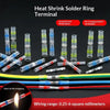 Heat shrink solder ring terminal and various wire sizes for electrical connections