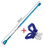 A blue paint sprayer gun extension rod with a handle and nozzle, shown diagonally.