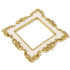 Elegente Gold- und Silber-Harz-Schalterabdeckung mit verzierten floralen Details