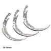 Silver alloy charms featuring leaf designs and a loop for DIY jewelry making