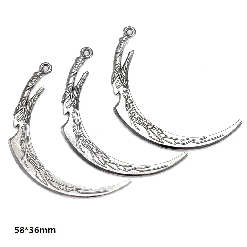 Silver alloy charms featuring leaf designs and a loop for DIY jewelry making