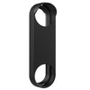A black weatherproof silicone cover designed for a doorbell nest.
