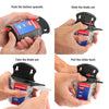 Démonstration de la manière de pousser, glisser et retirer la lame d'un cutter utilitaire WorkPro 100.