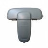 A gray safety cabinet lock designed for refrigerator doors.