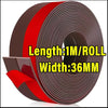 Roll of door draft stopper seal strips with a length of 1 meter and a width of 36 millimeters