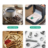 Eine Sammlung verschiedener Waagen für Kaffee, Schmuck, Kräuter und Metallwerkzeuge.