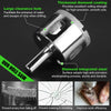 Nahaufnahme eines Diamant-integrierten Stahlbohrers mit Gewindespindel und Diamantbeschichtung.