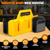 Yellow industrial grade wear material battery storage organizer with ABS engineering plastic features.