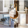 A collection of interior and exterior doors showing various draft stopper weather stripping seals.