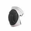 White knee pads with black padding shown from the side.