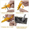 Demonstration of a soldering iron kit used for threading, rotating lines, stripping cables, and soldering electronic wire ont