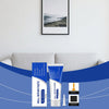 A collection of professional drywall repair products including wall repair paste and sandpaper.