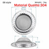 Stainless steel sink strainer drain filter mesh with a perforated plate and a separate mesh filter.