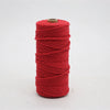 A spool of 100m natural red cotton macrame cord.