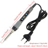 A precision digital soldering iron with a long cord and tip is shown against a white background.
