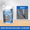 Gray tube of self-leveling sealant for deep repair and natural leveling