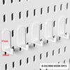 Mini-Haken-Set mit 5 Teilen für ein anpassbares Desktop-Pegboard-Organizer