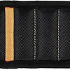 Black magnetic wrist strap tool with orange accents for DIY and repair
