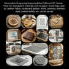 A collection of personalized engraving examples showing different materials like wood, leather, and metal being engraved.