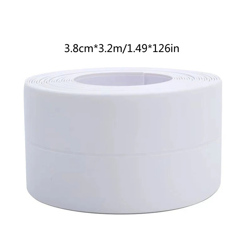 Rollo de cinta autoadhesiva impermeable blanca para fontanería, dimensiones 3.8cm x 3.2m.