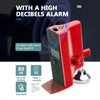 Cerradura de seguridad portátil roja con alarma de alto decibelio