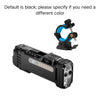A black Wuben X4 Tactical LED flashlight and a separate blue and black tool or accessory.