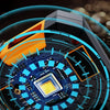 Close-up view of a sensitive sensor module for precise target positioning and detection.