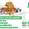 A set of instant high-strength oily glue and related tools, including a wooden structure and various adhesive products.