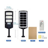 Outdoor solar motion sensor LED wall light with negative and box options and mounting screws