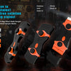 A set of three PAFLOW 3 double-edge razor scraper blades in black and orange for removing stubborn stains.