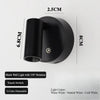 Black wall light with 350 degree rotation and touch switch, featuring warm, neutral, and cold white dimmable light colors.