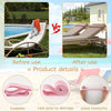 Reusable silicone elastic rubber bands set showing before and after use with details on foldability and elasticity