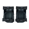 A pair of black durable extra gel knee pads for construction and gardening.