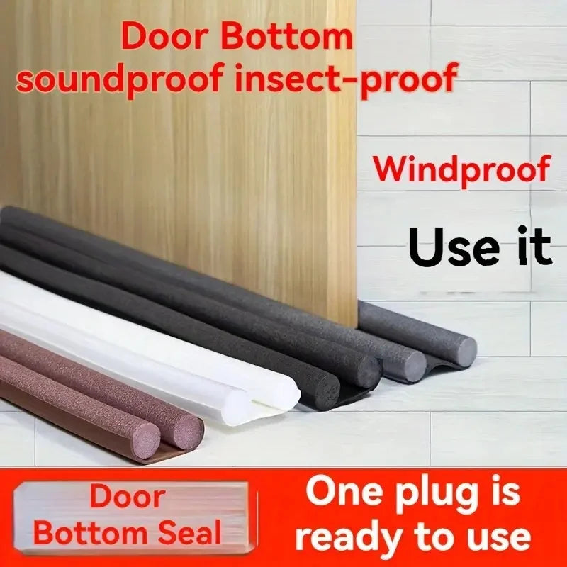 Rolls of door bottom soundproof insect-proof and windproof sealing strips ready to use