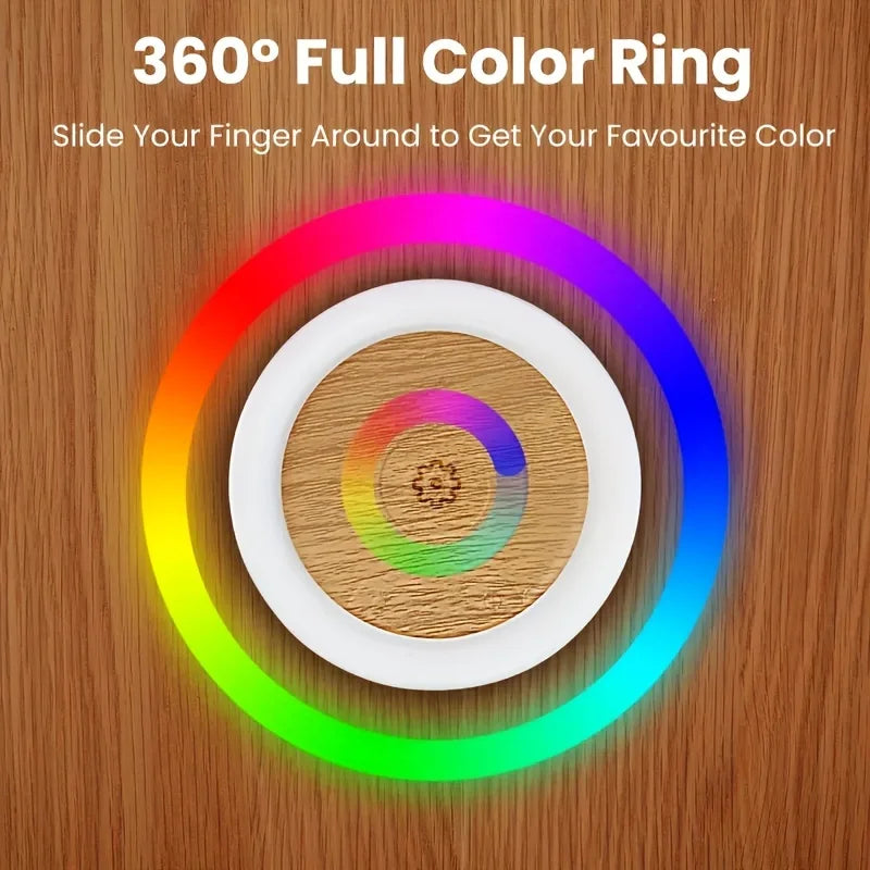 360-Grad-Ring-LED-Licht für Nachttisch oder Dekoration.