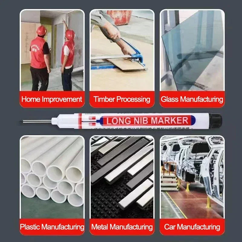 A set of precision perforating pens used for various manufacturing processes like home improvement, timber processing, glass 