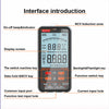 Diagram showing the interface components and input holes of an NJTY T5 multimeter.