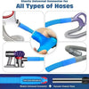 Elastic universal connector for all types of hoses, including vacuum cleaner hoses and dryer vents.