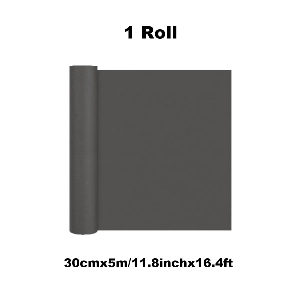 A roll of gray craft paper used for wrapping and DIY projects.