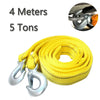 Yellow heavy duty tow rope measuring 4 meters and weighing 5 tons