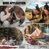 A collage showing various outdoor activities like hunting, fishing, and camping, featuring people using tactical gear.