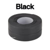 Black self-adhesive caulking tape rolled up for waterproofing sealing