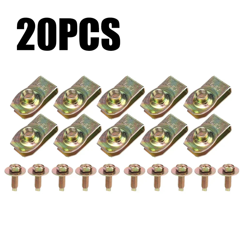 20 pieces of self-tapping U-clip fasteners for automotive repair