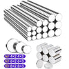 A set of strong round magnetic fridge stickers in various sizes and thicknesses.