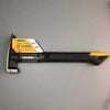 A black and orange Toughbuilt 16oz steel rip hammer tool is shown against a gray background.