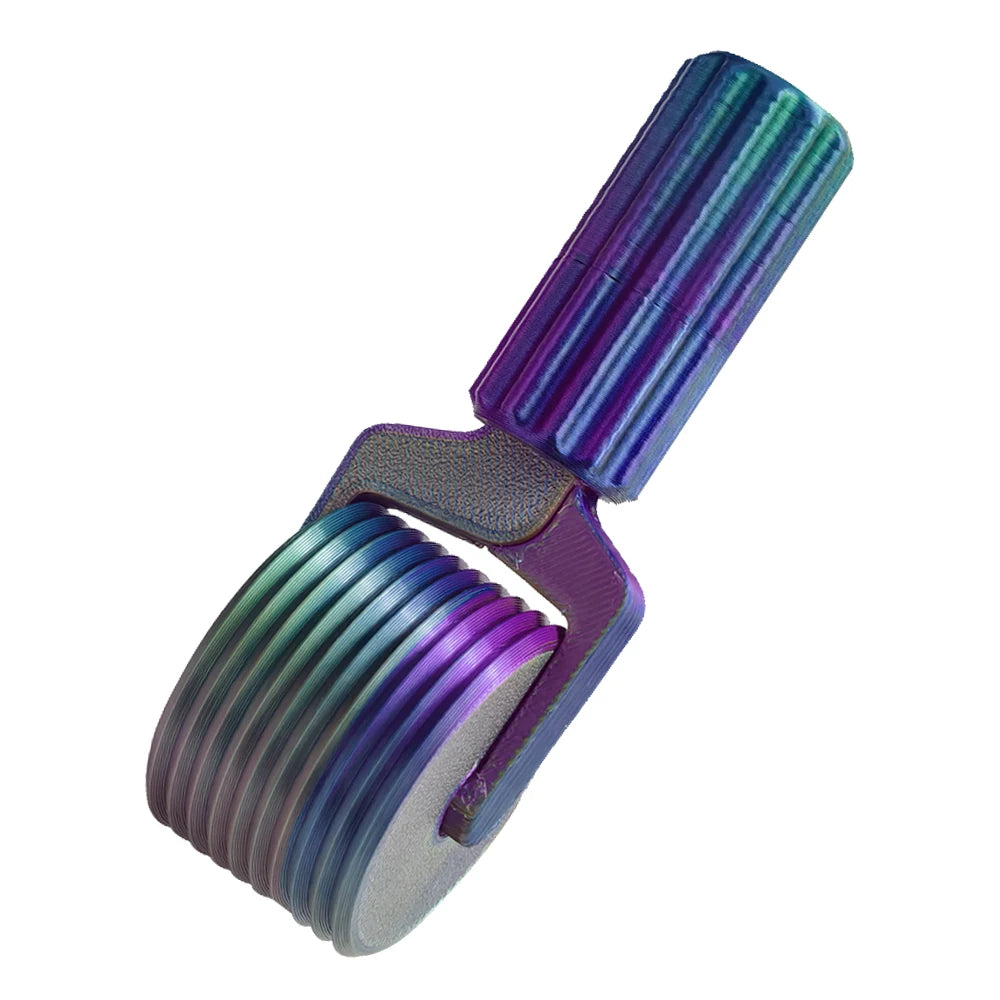 Roulage de peinture diamant violet avec rouleaux cannelés pour broderie et loisirs créatifs.