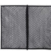 Black universal truck bed cargo net organizer with diamond mesh pattern