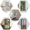 Various views of insect proof door screen netting used for kitchen, main entrance, guest room, and bedroom doors.