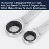 A close-up view of a silver ratchet tool with a 24mm drive, showing its gear mechanism.